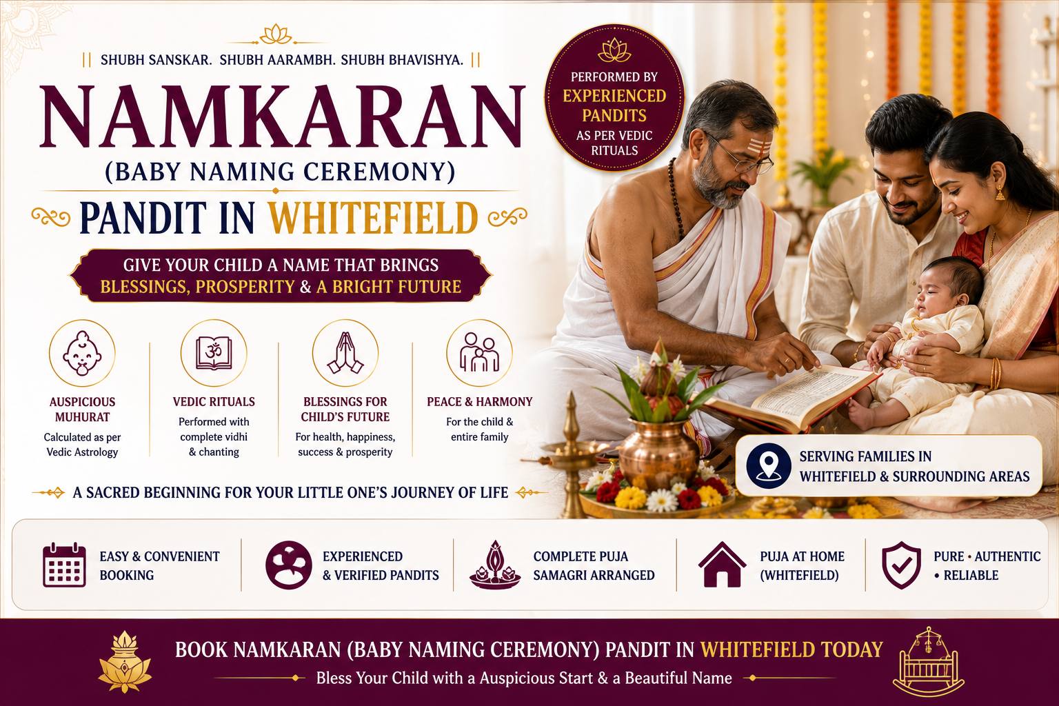 Namkaran (Baby Naming Ceremony) Pandit In Whitefield